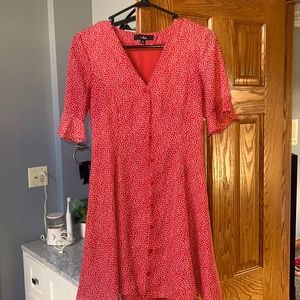 Lulus. Size XS red and white dress